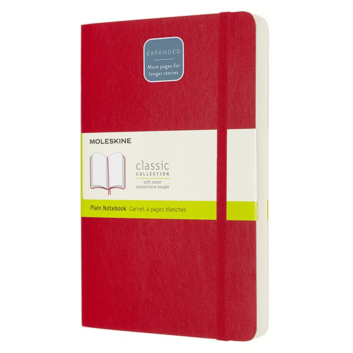 Classic Soft Cover Expanded Red in de groep Papier & Blokken / Schrijven en noteren / Notitieboeken bij Voorcrea (100437_r)