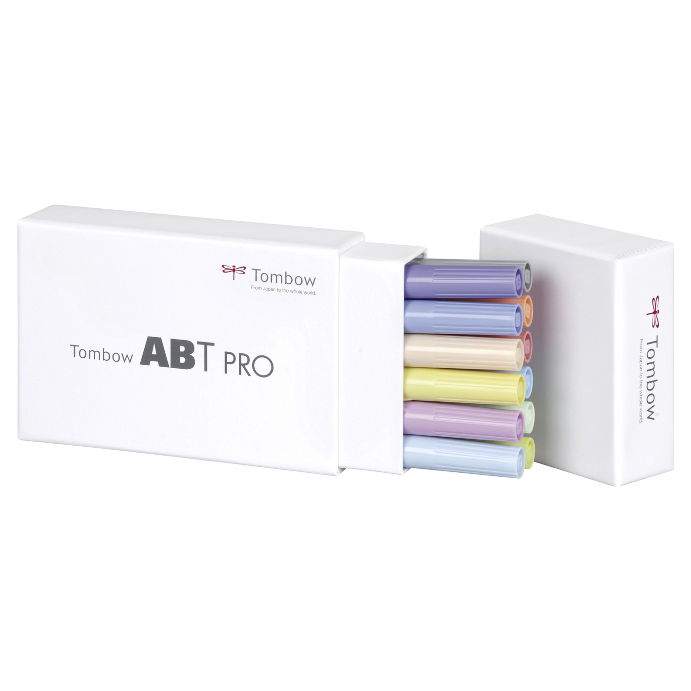 ABT PRO Dual Brush Pen 12-set Pastel in de groep Pennen / Kunstenaarspotloden en -stiften / Penseelstiften bij Voorcrea (101255)