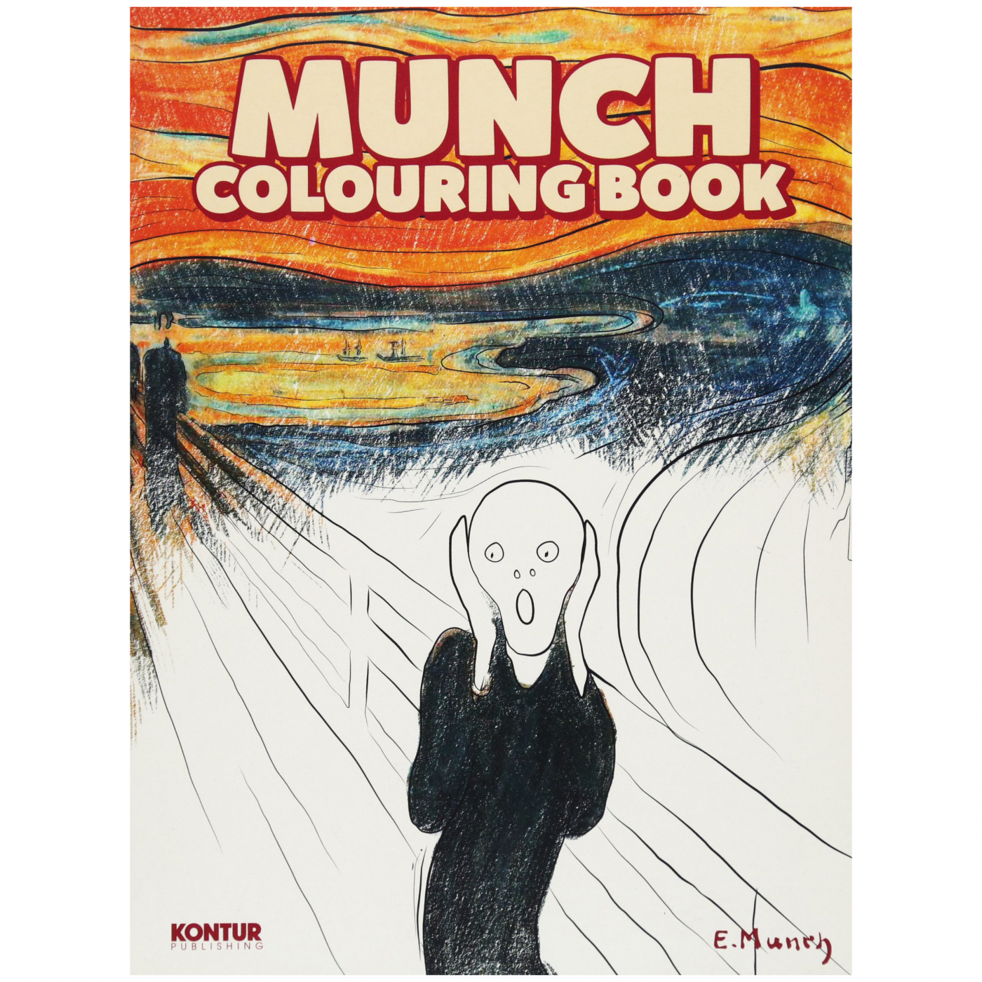 Munch Colouring Book in de groep Creëren & Hobby / Boeken / Kleurboeken voor volwassenen bij Voorcrea (101374)