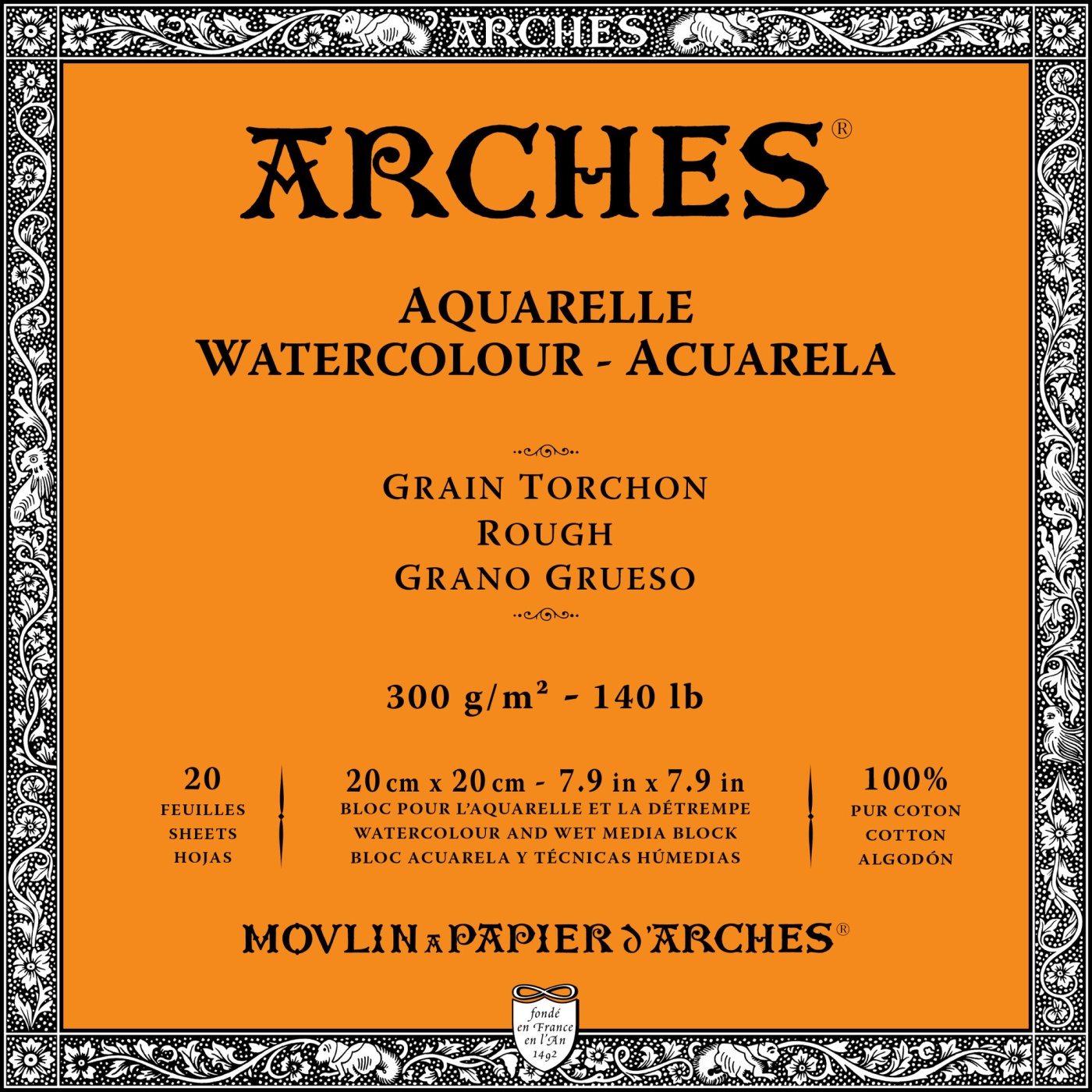 Aquarelblok Rough 300g 20x20cm in de groep Papier & Blokken / Tekenblokken / Aquarelblokken bij Voorcrea (101525)