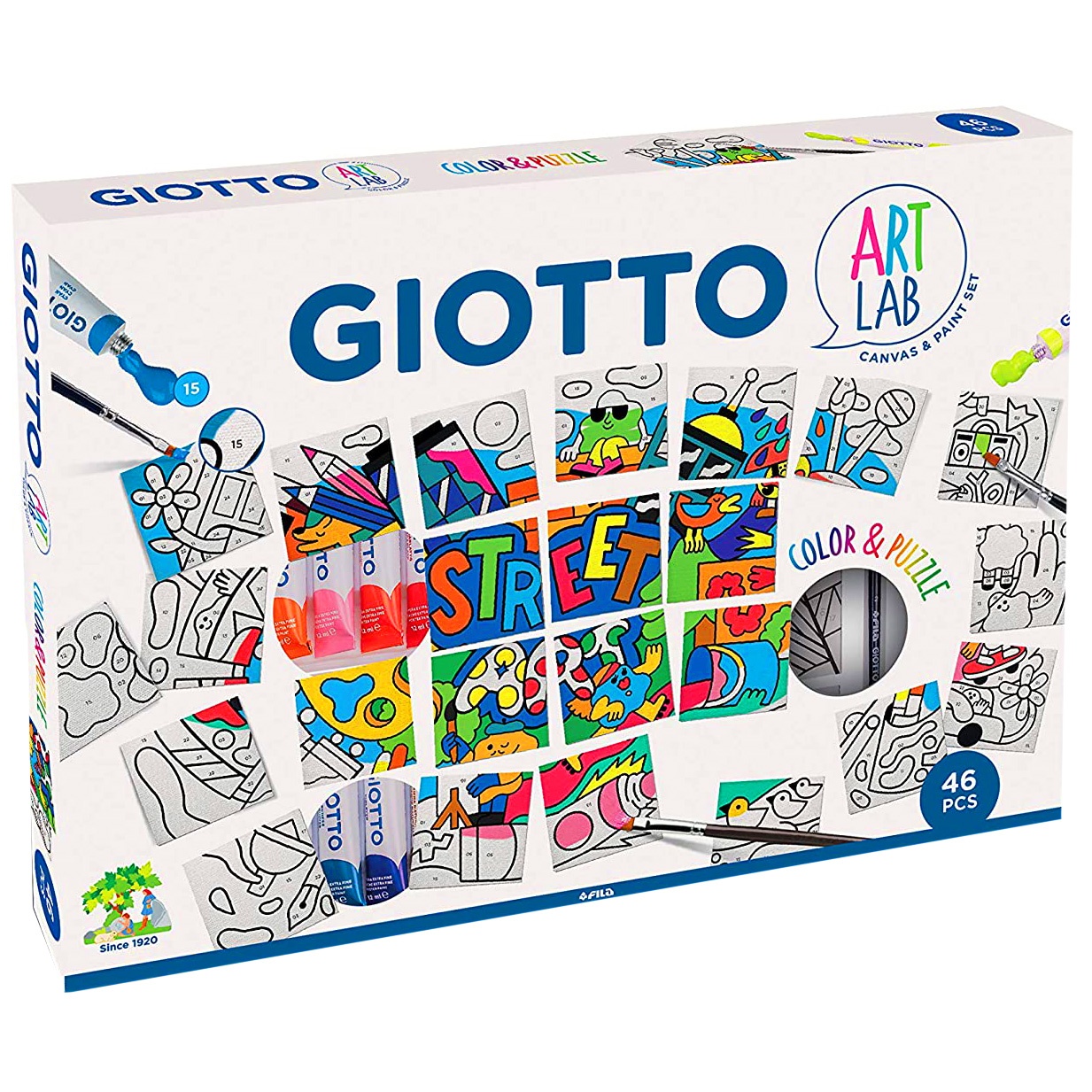 Beschikbaar kleermaker Snooze Giotto Art Lab Kleur en puzzel - 46 onderdelen (4 jaarVoor Crea