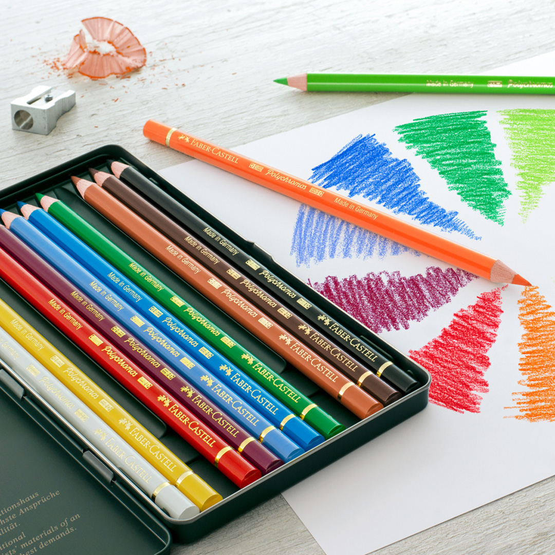 Kleurpotloden Polychromos 12-set