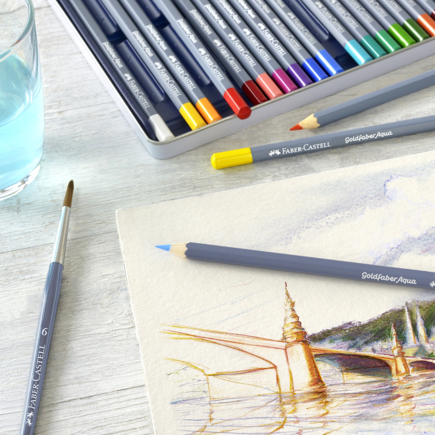 Goldfaber Aqua Aquarelpotloden 24-set