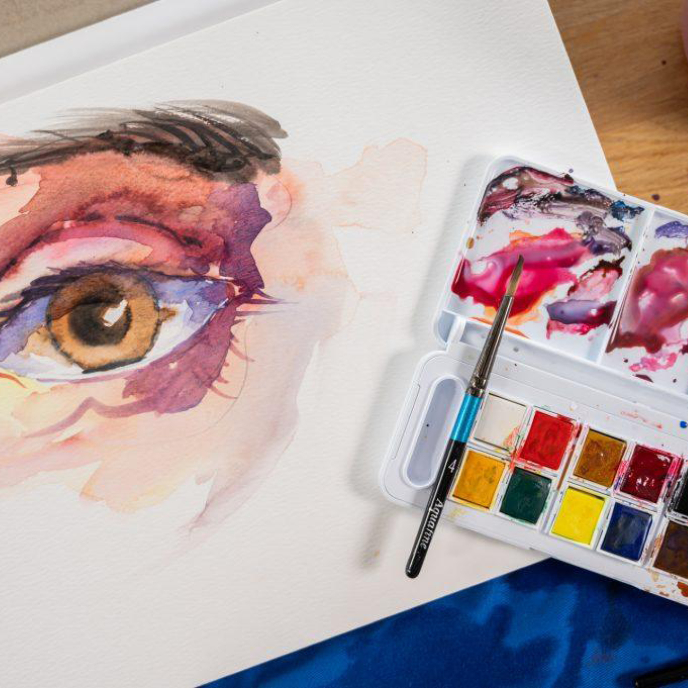 Aquarelverf Travel set 12  ½ -Half pans 