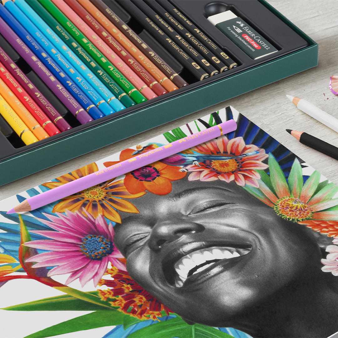 Polychromos & Pitt Graphite Mat Set 40 Kleurpotloden + 8 Grafietpotloden