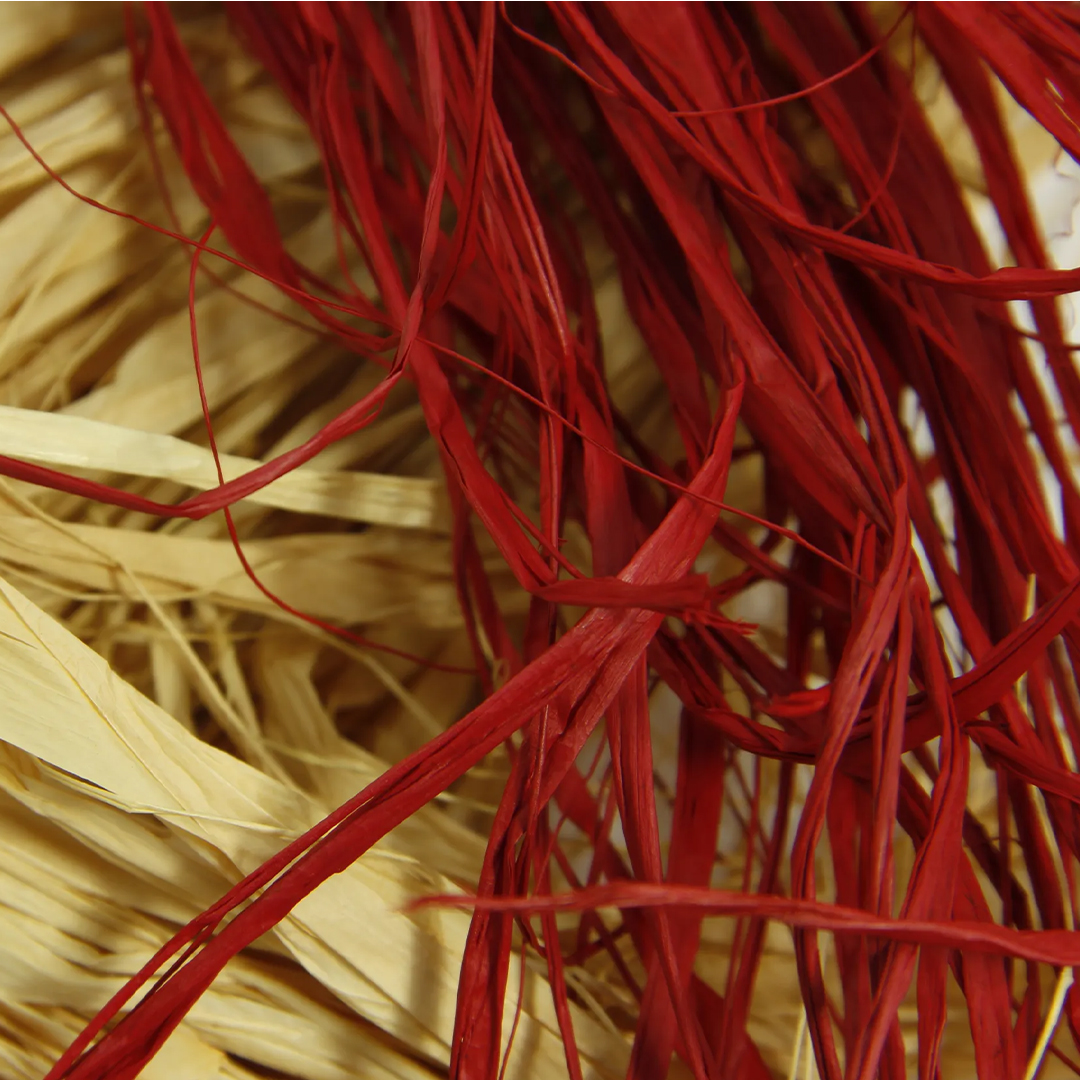 Natuurlijke raffia bal 50g