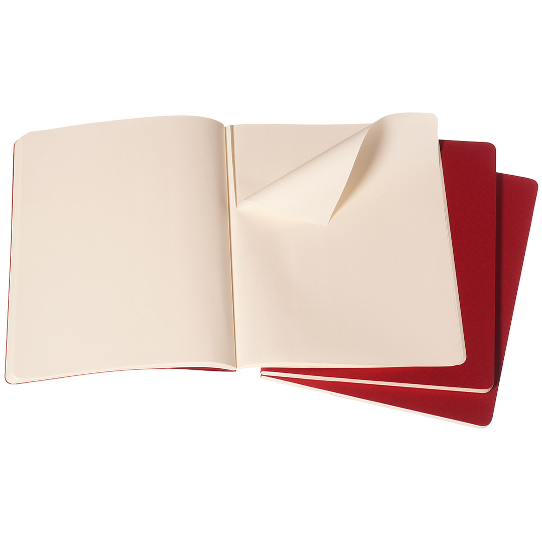 Cahier Notebook XL Red Ongelinieerd