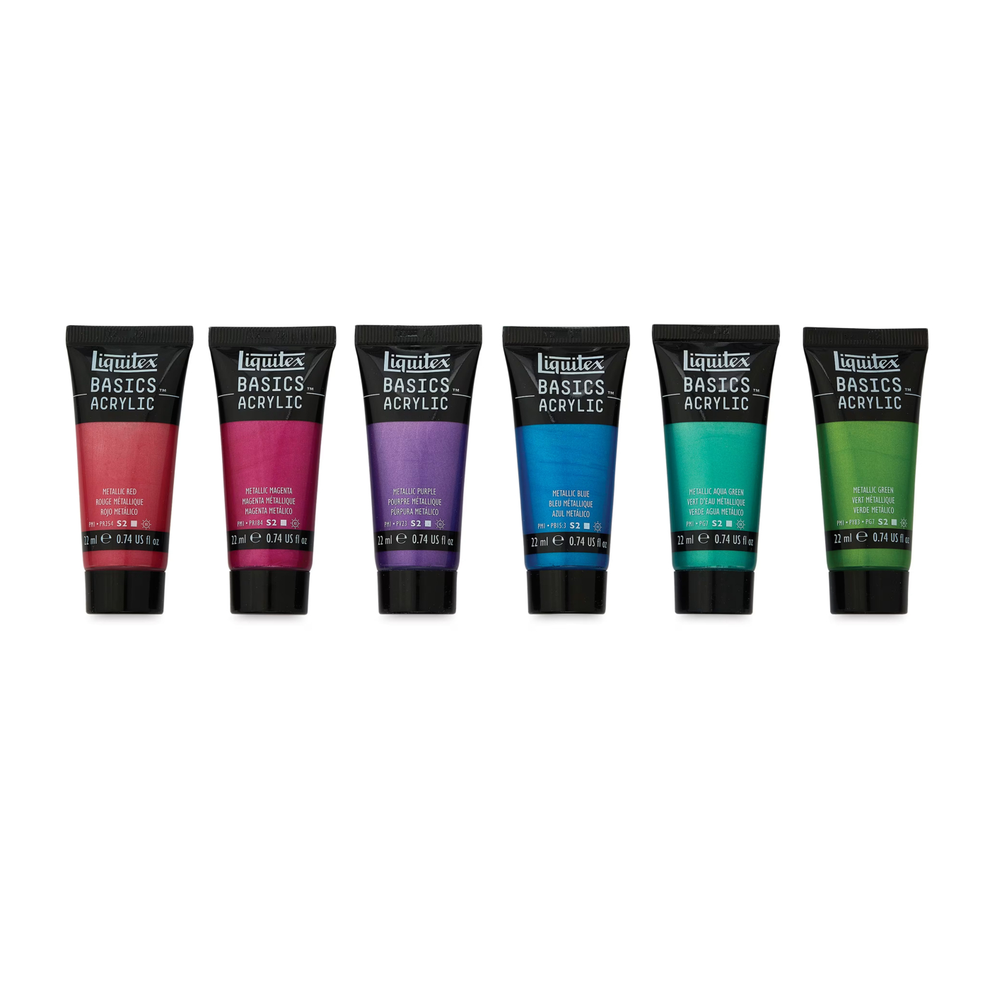 Acrylverf Basics Metallic Set 6x22 ml