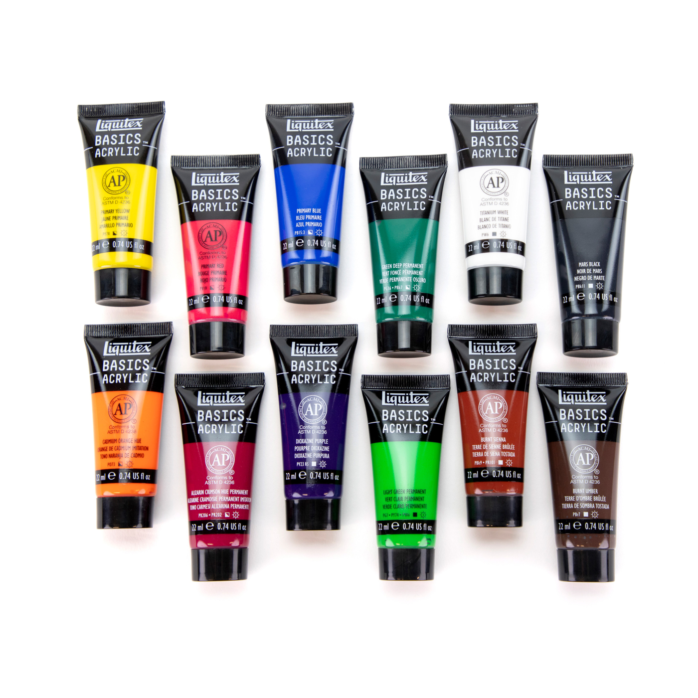 Acrylverf Basics Set 12x22 ml