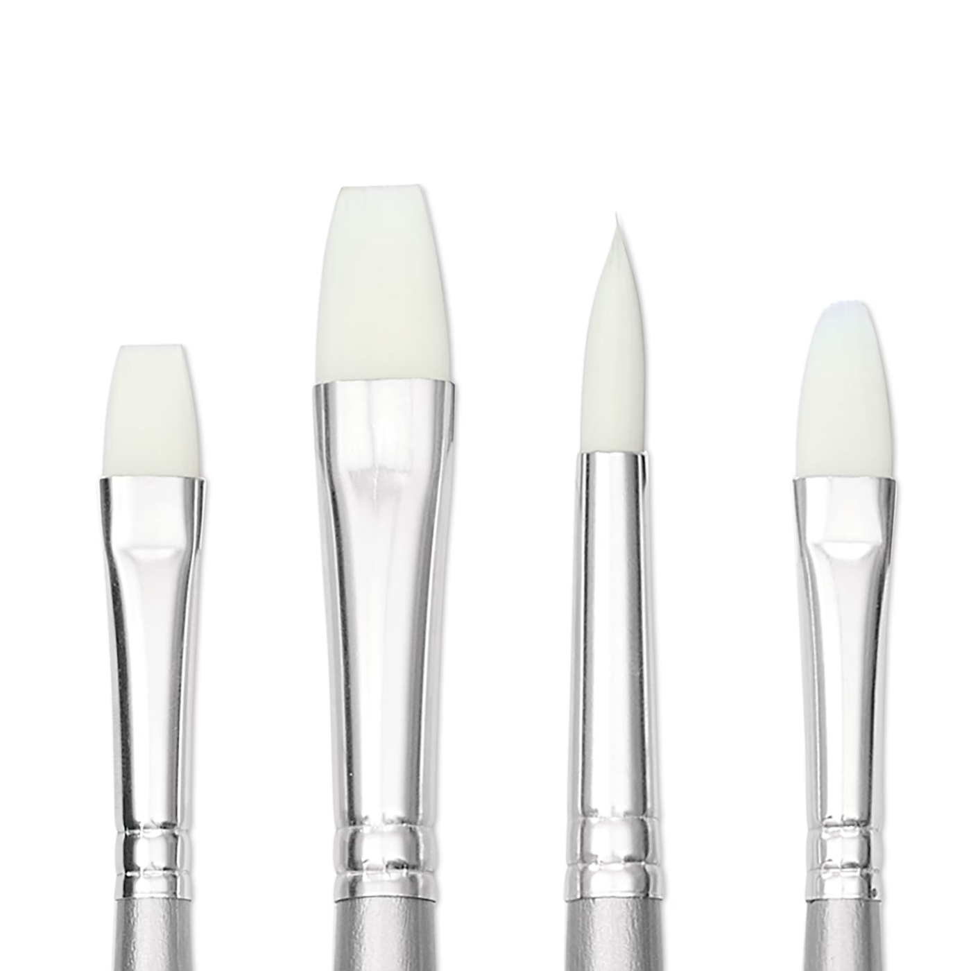 Synthetische penselen Acryl Long Handle 4-pack