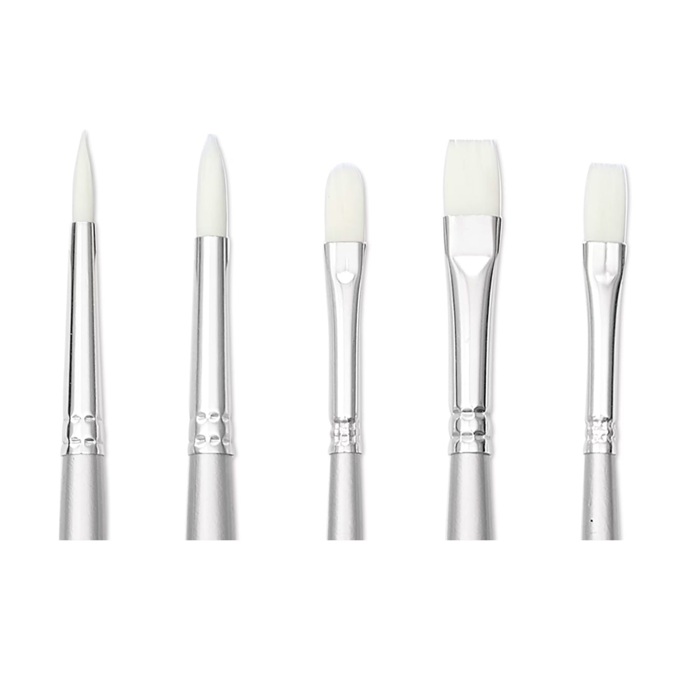 Synthetische penselen Acryl Long Handle 5-pack