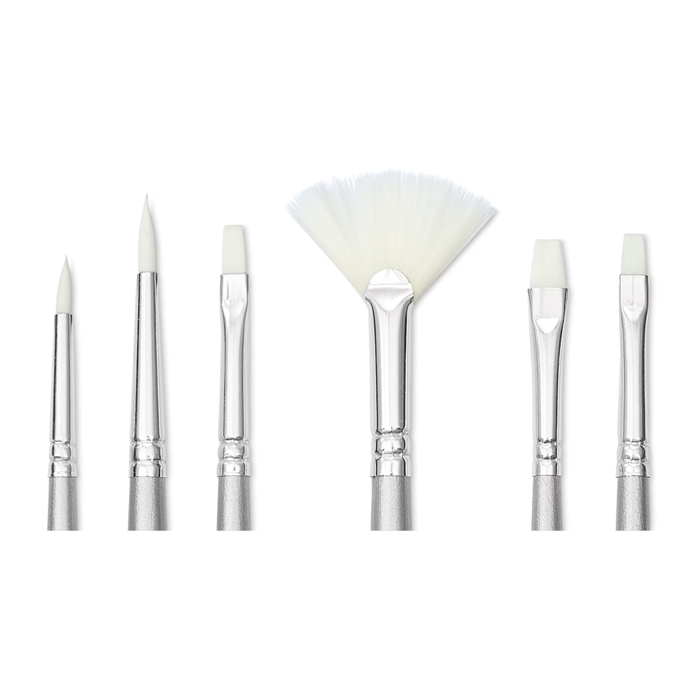 Synthetische penselen Acryl Short Handle 6-pack