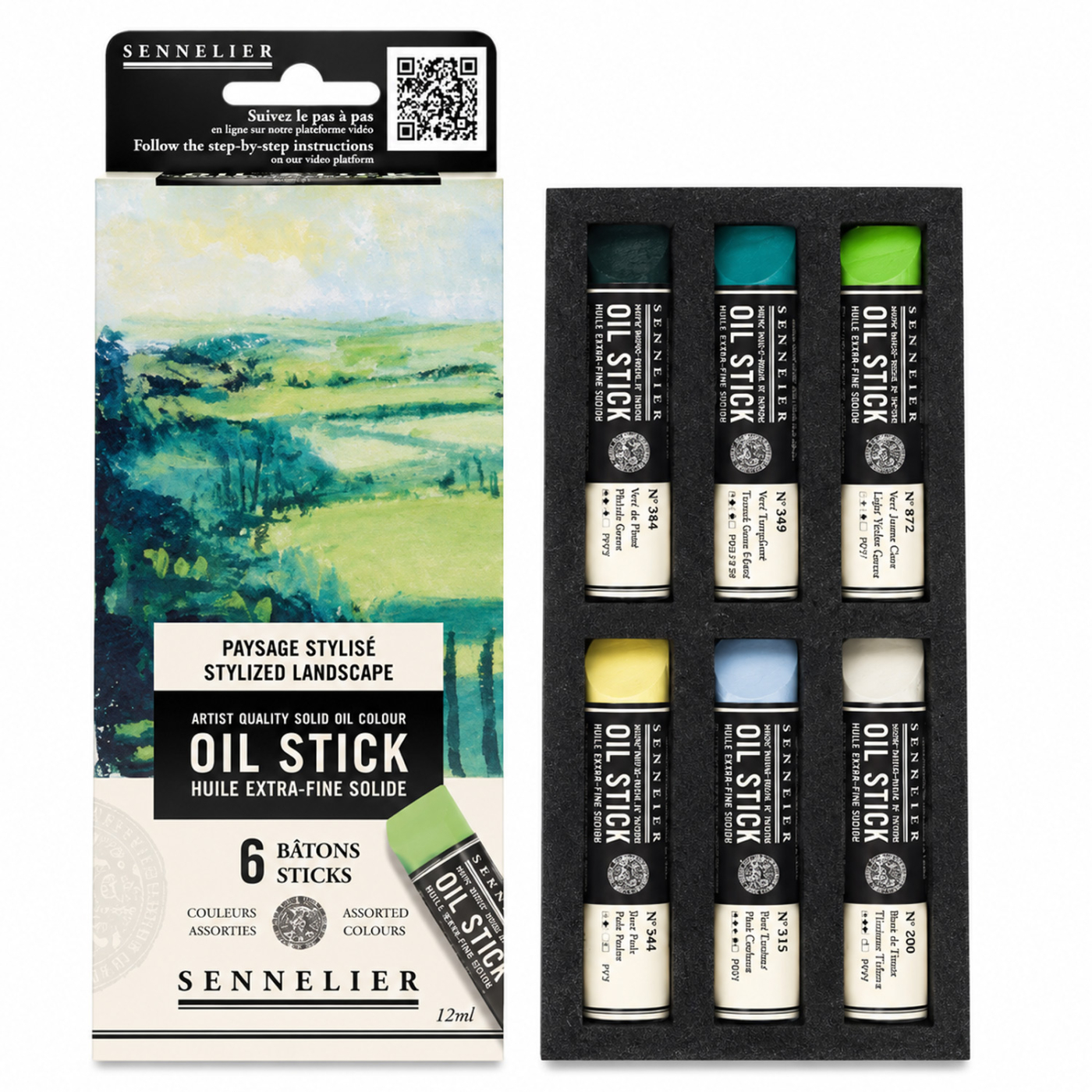 Oil Stick Mini 6-set Stylish landscape