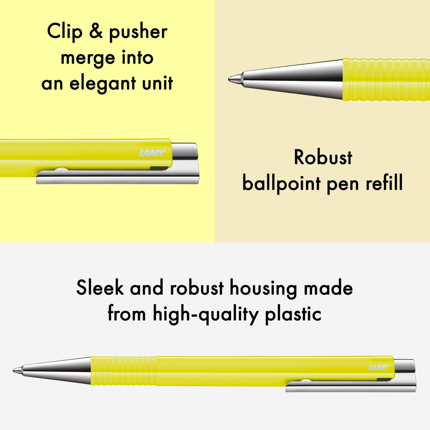 Logo M+ Neonyellow Balpen