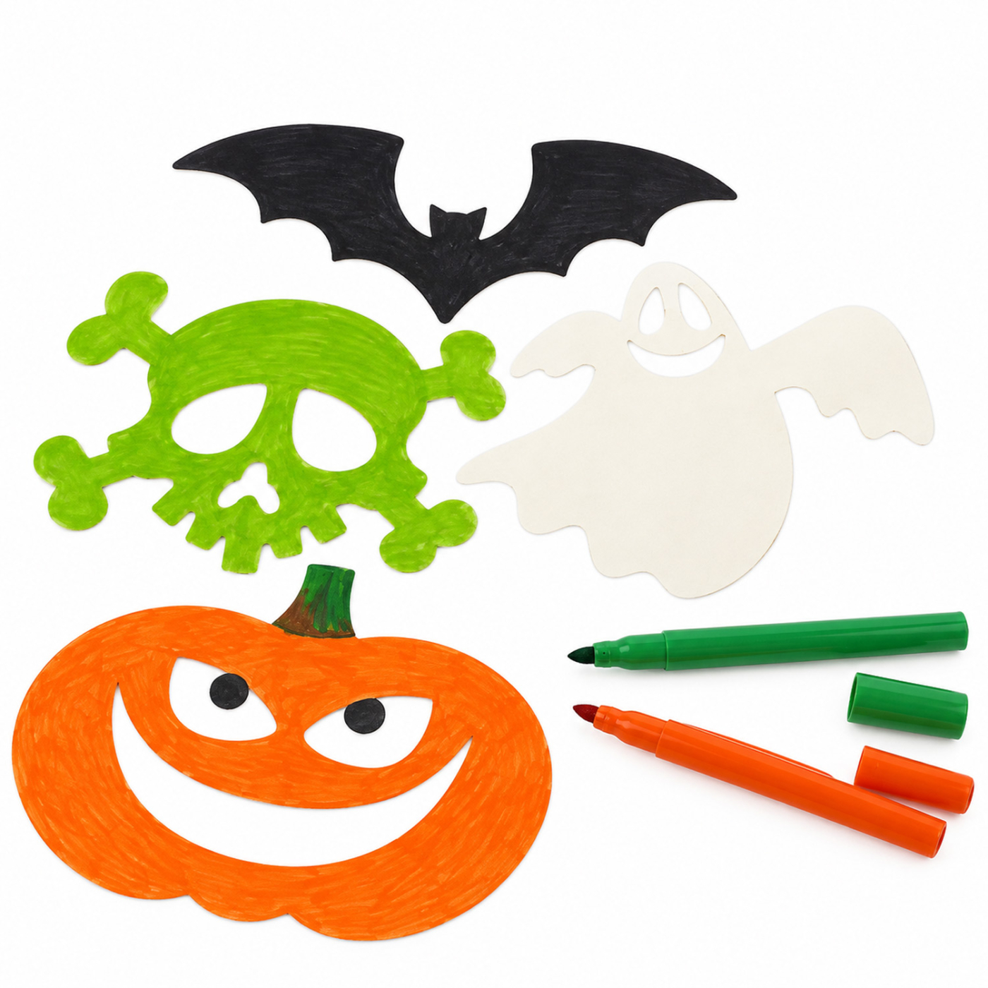Papieren figuren Halloween 16-delige set
