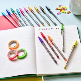 Cristal Multicolor Balpen 15-pack in de groep Pennen / Schrijven / Inktpennen bij Voorcrea (100233)