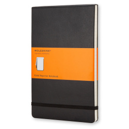 Reporter Hardcover Notebook Pocket Black Ruled in de groep Papier & Blokken / Schrijven en noteren / Notitieboeken bij Voorcrea (100374)