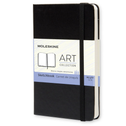 Sketchbook ART collection Notebook Pocket Black in de groep Papier & Blokken / Tekenblokken / Schetsboeken bij Voorcrea (100381)