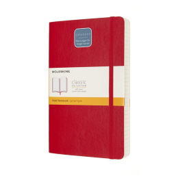 Classic Soft Cover Notebook Expanded Red in de groep Papier & Blokken / Schrijven en noteren / Notitieboeken bij Voorcrea (100437_r)