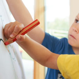 Woody 3-in-1 Kleurpotloden 6-set + puntenslijper (3 jaar+) in de groep Kids / Kinderpotloden en -stiften / Kleurpotloden voor kinderen bij Voorcrea (100443)