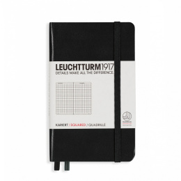 Notebook A6 Pocket Squared Black in de groep Papier & Blokken / Schrijven en noteren / Notitieboeken bij Voorcrea (100721)