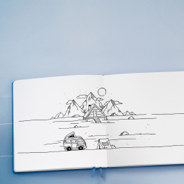 Sketchbook A5 Medium Landscape in de groep Papier & Blokken / Tekenblokken / Schetsboeken bij Voorcrea (100831_r)