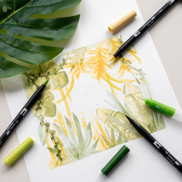 ABT Dual Brush pen 18-set Pastel in de groep Pennen / Kunstenaarspotloden en -stiften / Brushpennen bij Voorcrea (101096)