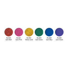 Gansai Tambi Aquarel 6-set Gem Colors in de groep Kunstenaarsmateriaal / Kunstenaarsverf / Aquarelverf bij Voorcrea (101102)