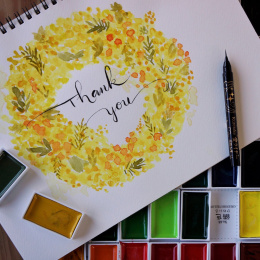 Gansai Tambi Aquarel 48-set in de groep Kunstenaarsmateriaal / Kunstenaarsverf / Aquarelverf / Aquarelverf in napje bij Voorcrea (101261)