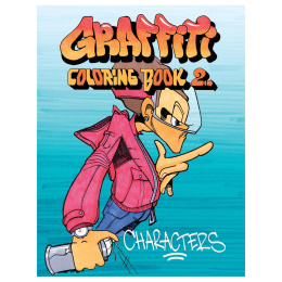 Graffiti Coloring Book 2: Characters in de groep Creëren & Hobby / Boeken / Kleurboeken voor volwassenen bij Voorcrea (101371)