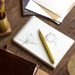 Classic Revolve Sketching Pencil 2 mm Brass in de groep Pennen / Kunstenaarspotloden en -stiften / Schetspotloden bij Voorcrea (101378)