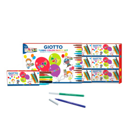 Partyset Turbo Color Viltstiften x 12 (+3 jaar) in de groep Kids / Kinderpotloden en -stiften / Viltstiften voor kinderen bij Voorcrea (101591)