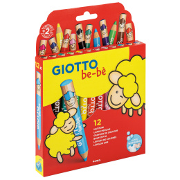 Be-bè Kleurpotloden 12-set (2 jaar +) in de groep Kids / Kinderpotloden en -stiften / Kleurpotloden voor kinderen bij Voorcrea (101597)