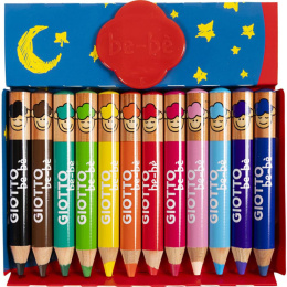 Be-bè Kleurpotloden 12-set (2 jaar +) in de groep Kids / Kinderpotloden en -stiften / Kleurpotloden voor kinderen bij Voorcrea (101597)