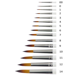 Penseel Memory Point Rond Maat 00 in de groep Kunstenaarsmateriaal / Penselen / Dunne penselen bij Voorcrea (101744)