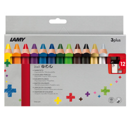 3plus Kleurpotloden 12-set (3 jaar+) in de groep Kids / Kinderpotloden en -stiften / Kleurpotloden voor kinderen bij Voorcrea (101782)