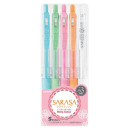 Sarasa Clip Milky 5-pack in de groep Creëren & Hobby / Techniken / Bullet journaling bij Voorcrea (102199)