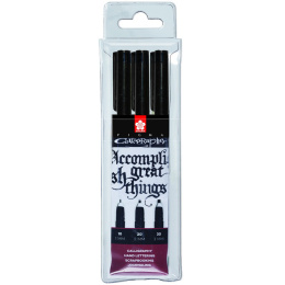 Calligrapher Pen 3-set in de groep Creëren & Hobby / Kalligrafie / Kalligrafiepennen bij Voorcrea (102297)