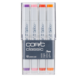 Classic 12-set Basic colors in de groep Pennen / Kunstenaarspotloden en -stiften / Illustratiemarkers bij Voorcrea (103255)
