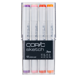 Sketch 12-set Basic in de groep Pennen / Kunstenaarspotloden en -stiften / Illustratiemarkers bij Voorcrea (103270)