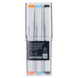 Sketch 12-set Basic in de groep Pennen / Kunstenaarspotloden en -stiften / Illustratiemarkers bij Voorcrea (103270)
