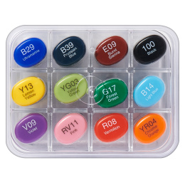 Sketch 12-set Basic in de groep Pennen / Kunstenaarspotloden en -stiften / Illustratiemarkers bij Voorcrea (103270)
