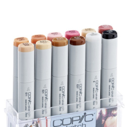 Sketch 12-set Skin tones in de groep Pennen / Kunstenaarspotloden en -stiften / Illustratiemarkers bij Voorcrea (103313)