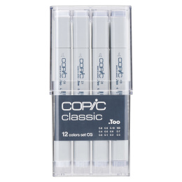 Classic 12-set Cool Gray in de groep Pennen / Kunstenaarspotloden en -stiften / Illustratiemarkers bij Voorcrea (103317) Classic 12-set Cool Gray in de groep Pennen / Kunstenaarspotloden en -stiften / Illustratiemarkers bij Voorcrea (103317)