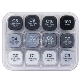 Classic 12-set Cool Gray in de groep Pennen / Kunstenaarspotloden en -stiften / Illustratiemarkers bij Voorcrea (103317) Classic 12-set Cool Gray in de groep Pennen / Kunstenaarspotloden en -stiften / Illustratiemarkers bij Voorcrea (103317)