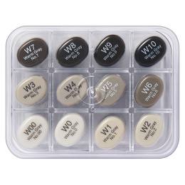 Sketch 12-set Warm Grey in de groep Pennen / Kunstenaarspotloden en -stiften / Illustratiemarkers bij Voorcrea (103503)