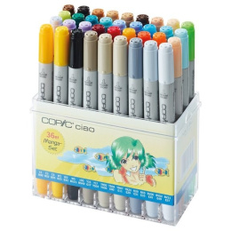 Ciao Manga 36-set in de groep Pennen / Kunstenaarspotloden en -stiften / Illustratiemarkers bij Voorcrea (103507)
