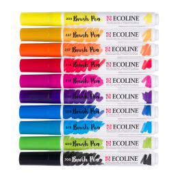 Ecoline Brush Pen 10-set in de groep Pennen / Kunstenaarspotloden en -stiften / Penseelstiften bij Voorcrea (103718)