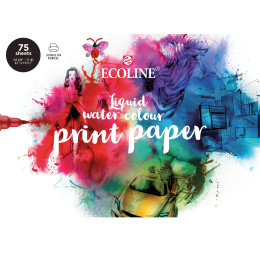 Ecoline Print Paper 75-pack in de groep Papier & Blokken / Tekenblokken / Aquarelblokken bij Voorcrea (103786)