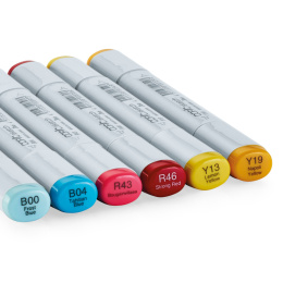 Sketch 6-pack Perfect Primaries in de groep Pennen / Kunstenaarspotloden en -stiften / Illustratiemarkers bij Voorcrea (103859)